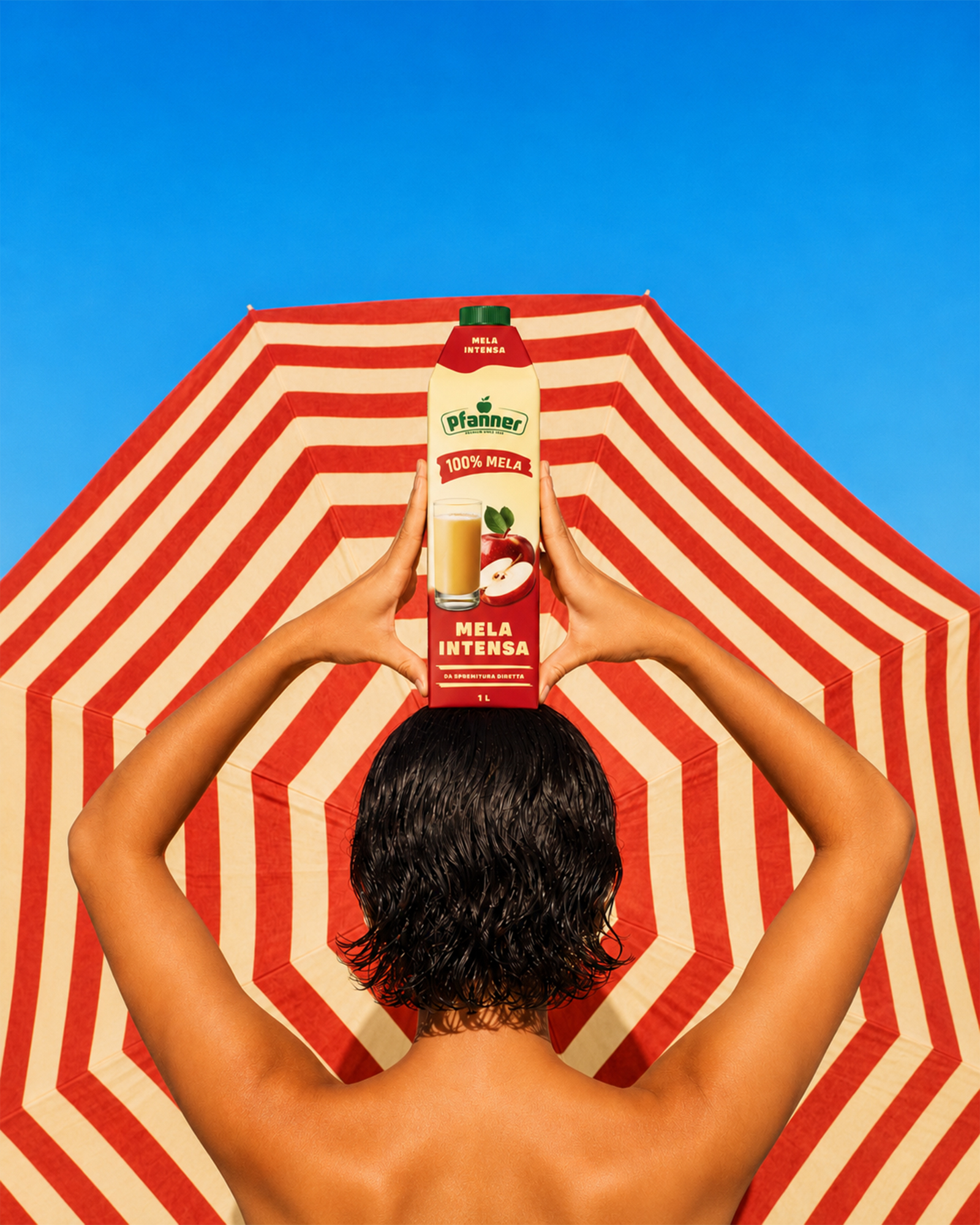 Pfanner social Instagram: formato verticale per la stagionalità della frutta italiana